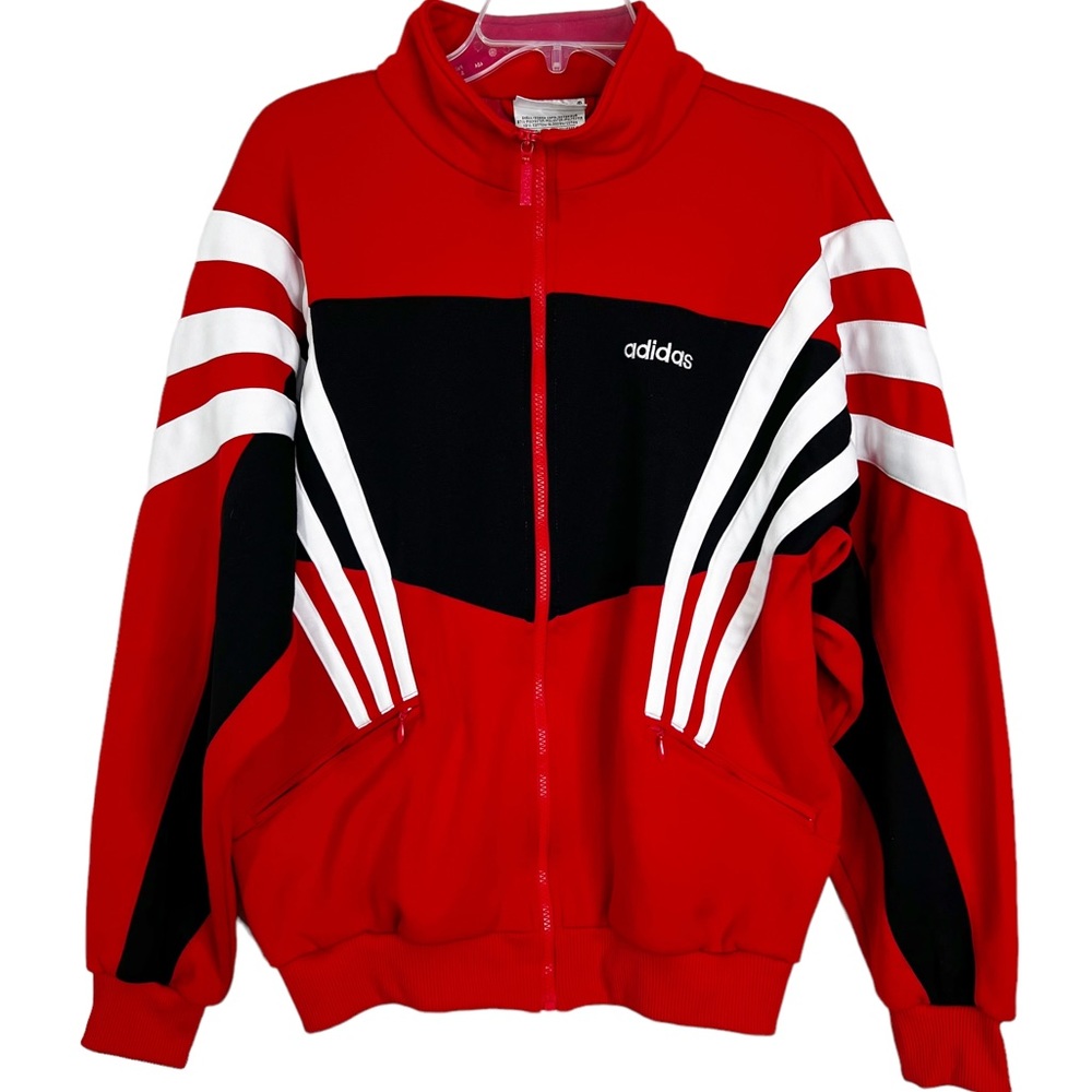 adidas Red and Black Performance Jacket